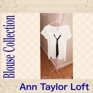 Ann Taylor Loft White Blouse